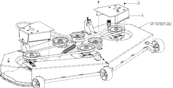 Deck Covers Diagram and Parts List for ZT2-60KH (17ASEAC5A10)(2022) Cub Cadet Lawn Tractor